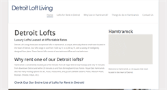 Desktop Screenshot of detroitloftliving.com
