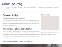 Tablet Screenshot of detroitloftliving.com
